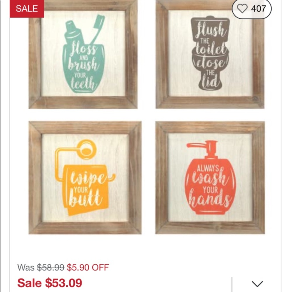Bathroom wall decor